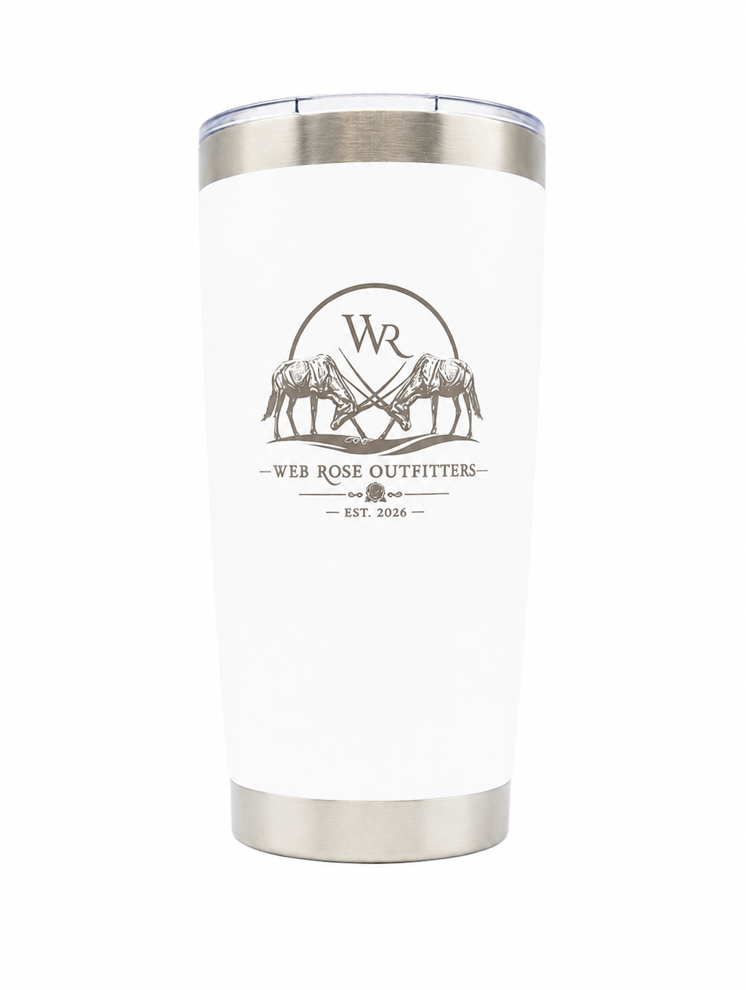 WR Logo White Tumbler