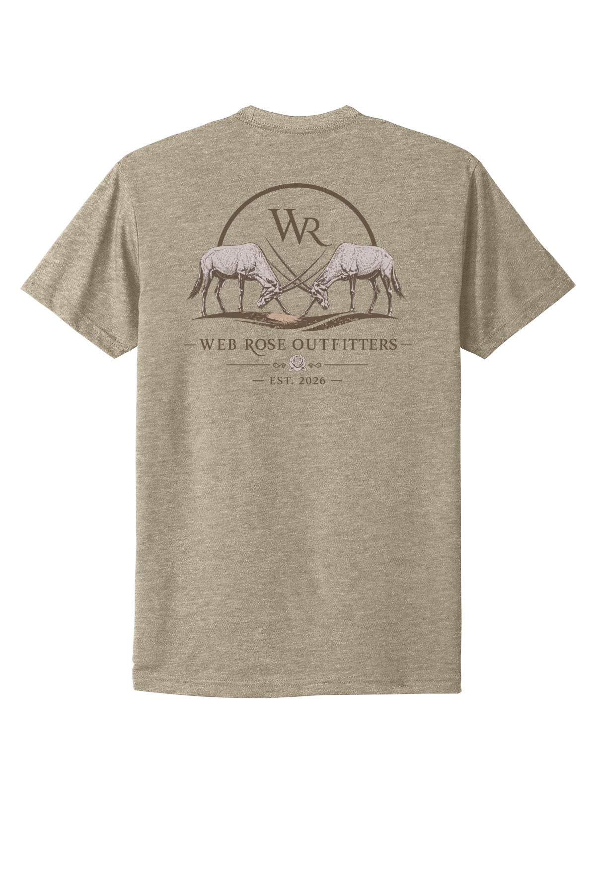WR Logo Heather Tan Tee