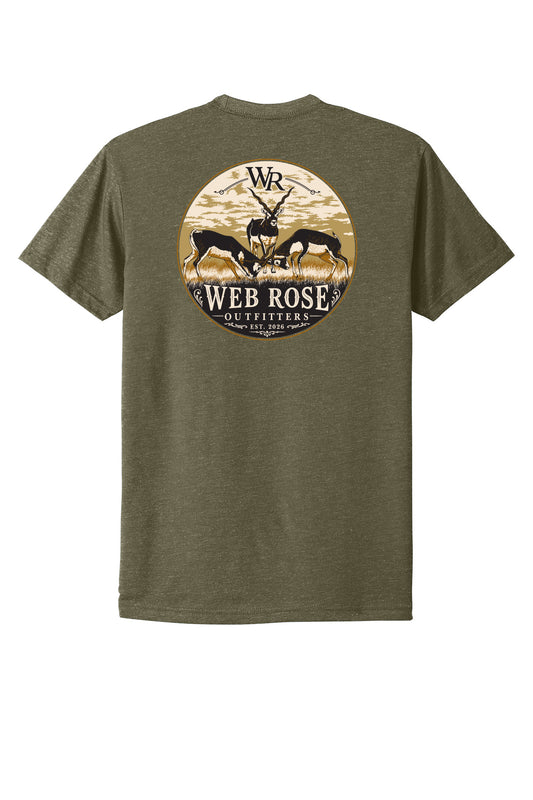 WR Black Buck Military Green Tee